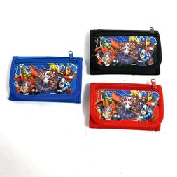 Marvel Avengers Wallet Kids Coin Bag Tri-Fold  Boy Licensed 